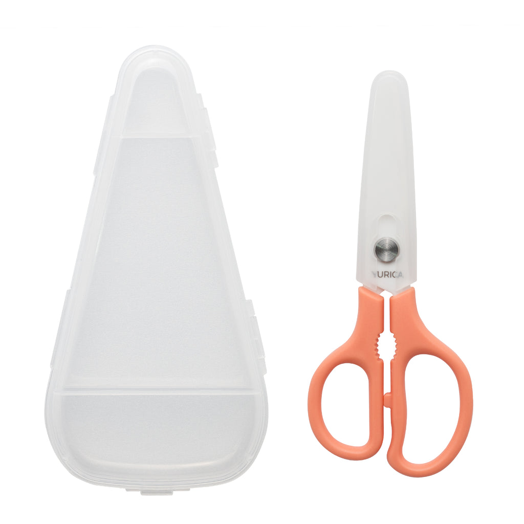 Placid Peach Yurica Anti-Bacterial Ceramic Scissors With Case